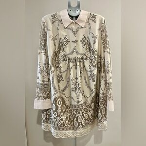 ANNA SUI for Target Lace Long Sleeve Babydoll